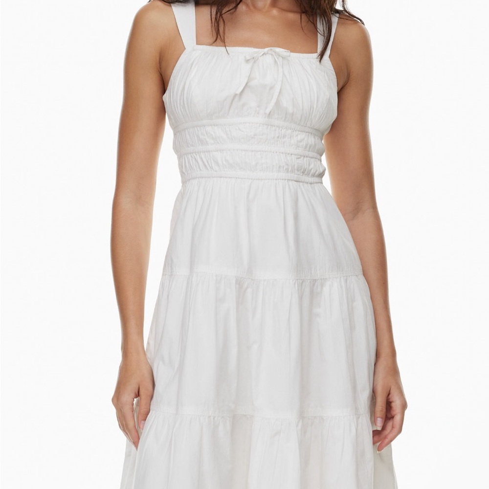 Sunday Best White Midi Dress